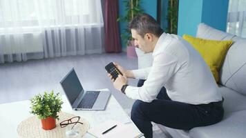 The man who can't get out of the account. He's overwhelmed. video