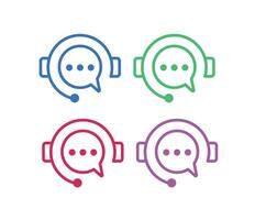 Digital chat icon vector