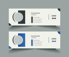 Email Signature Template Design vector