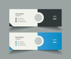 Email Signature Template Design vector