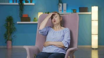 Woman with Headache. video