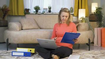 The woman who signed the paperwork. video