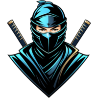Ninja karakter overhemd ontwerp. ai generatief png
