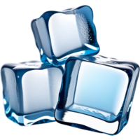 Cold ice cubes. AI Generative png