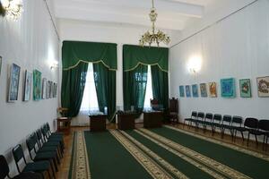 RIVNE, UKRAINE - SEPTEMBER 16, 2023 The museum of Ukraine history on territory of castle Ostrozkyi in Dubno photo