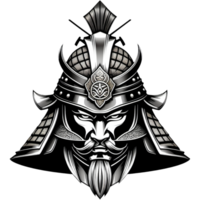 Samurai Krieger Krieg Helm Hemd Design. ai generativ png