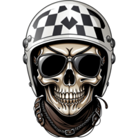 Skull riders shirt design. AI Generative png