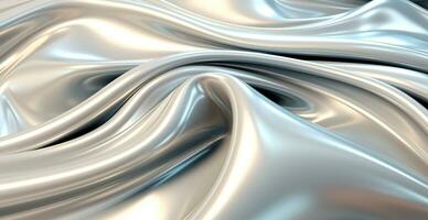 Liquid flowing molten metal, texture background - AI generated image photo