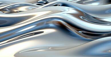 Liquid flowing molten metal, texture background - AI generated image photo