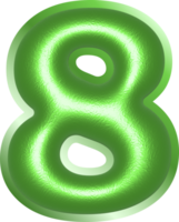 Number illustration. Hand drawn picture png