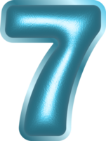 Number illustration. Hand drawn picture png