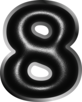 Number illustration. Hand drawn picture png