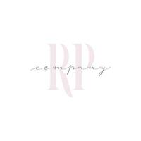 RP Beauty Initial Template Vector Design