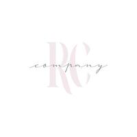 RC Beauty Initial Template Vector Design