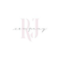 RJ Beauty Initial Template Vector Design