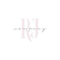 RJ Beauty Initial Template Vector Design