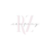 RZ Beauty Initial Template Vector Design