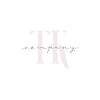 TK Beauty Initial Template Vector Design