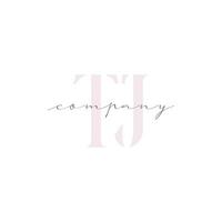 TJ Beauty Initial Template Vector Design