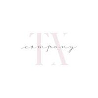 TX Beauty Initial Template Vector Design