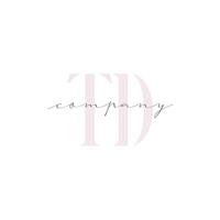 TD Beauty Initial Template Vector Design