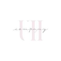 UH Beauty Initial Template Vector Design