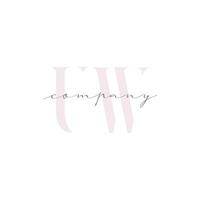 UW Beauty Initial Template Vector Design