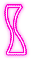 Pink Neon Letter I png