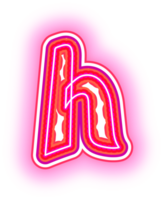 neon rosa alfabeto lettere png