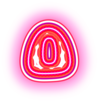 neon roze alfabet brieven png