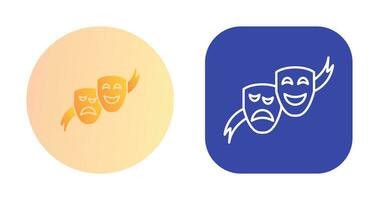 Theater Masks Vector Icon