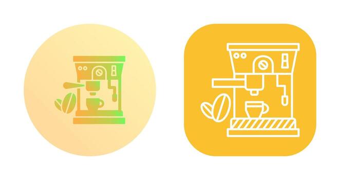 icono de vector de máquina de café