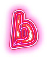neon rosa alfabeto lettere png