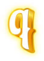 oro neon alfabeto lettere e simboli png