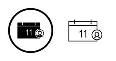 icono de vector de gestión de eventos único