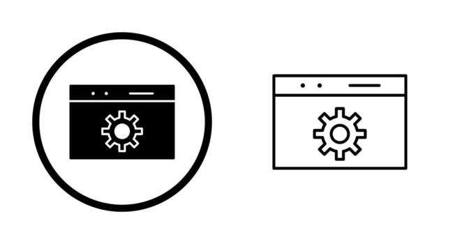 icono de vector de optimización web único