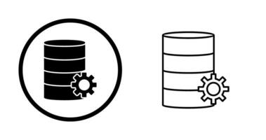 icono de vector de gestión de base de datos único