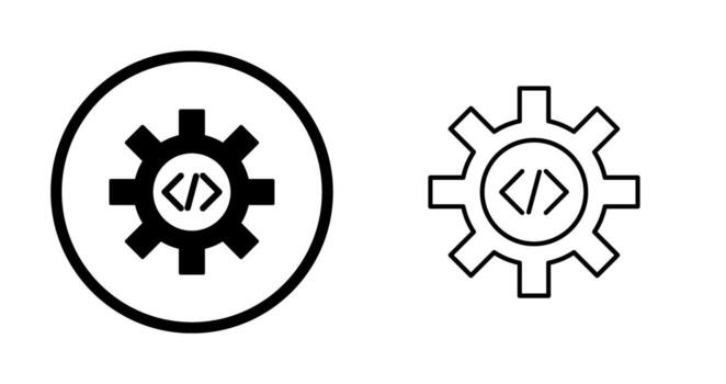 Unique Code Optimization Vector Icon
