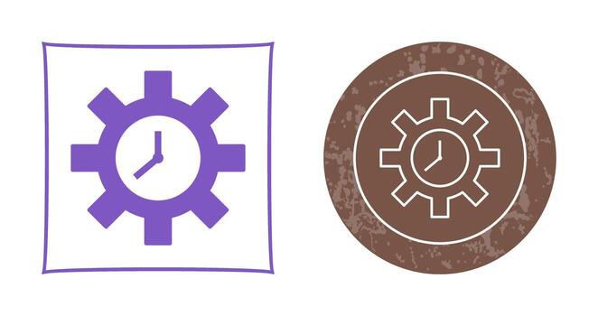 Unique Time Optimization Vector Icon