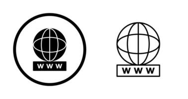 Unique World Wide Web Vector Icon