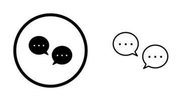 Unique Conversation Bubbles Vector Icon