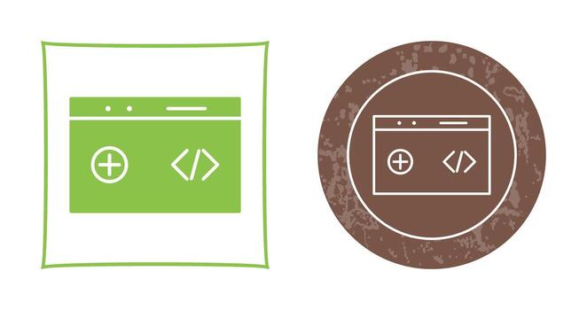 Unique Clean Code Vector Icon