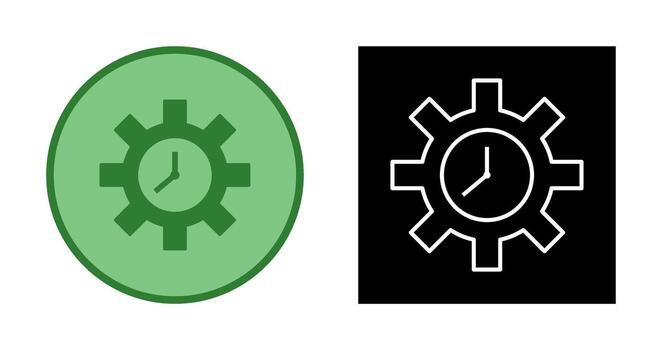Unique Time Optimization Vector Icon