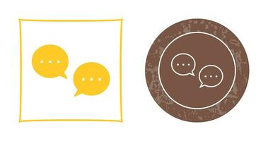 Unique Conversation Bubbles Vector Icon