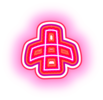 rosa neon symbol png