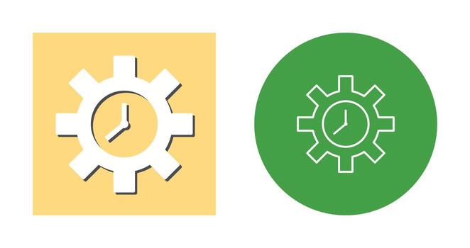 Unique Time Optimization Vector Icon