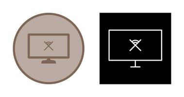 Unique Disconnected Network Vector Icon