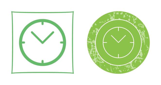 icono de vector de reloj único