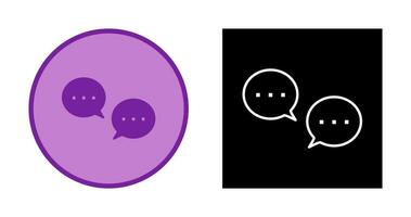 Unique Conversation Bubbles Vector Icon