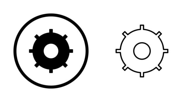 Unique Settings Vector Icon